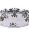 Silver Metal Puja Thali Silver Metal Puja Thali
